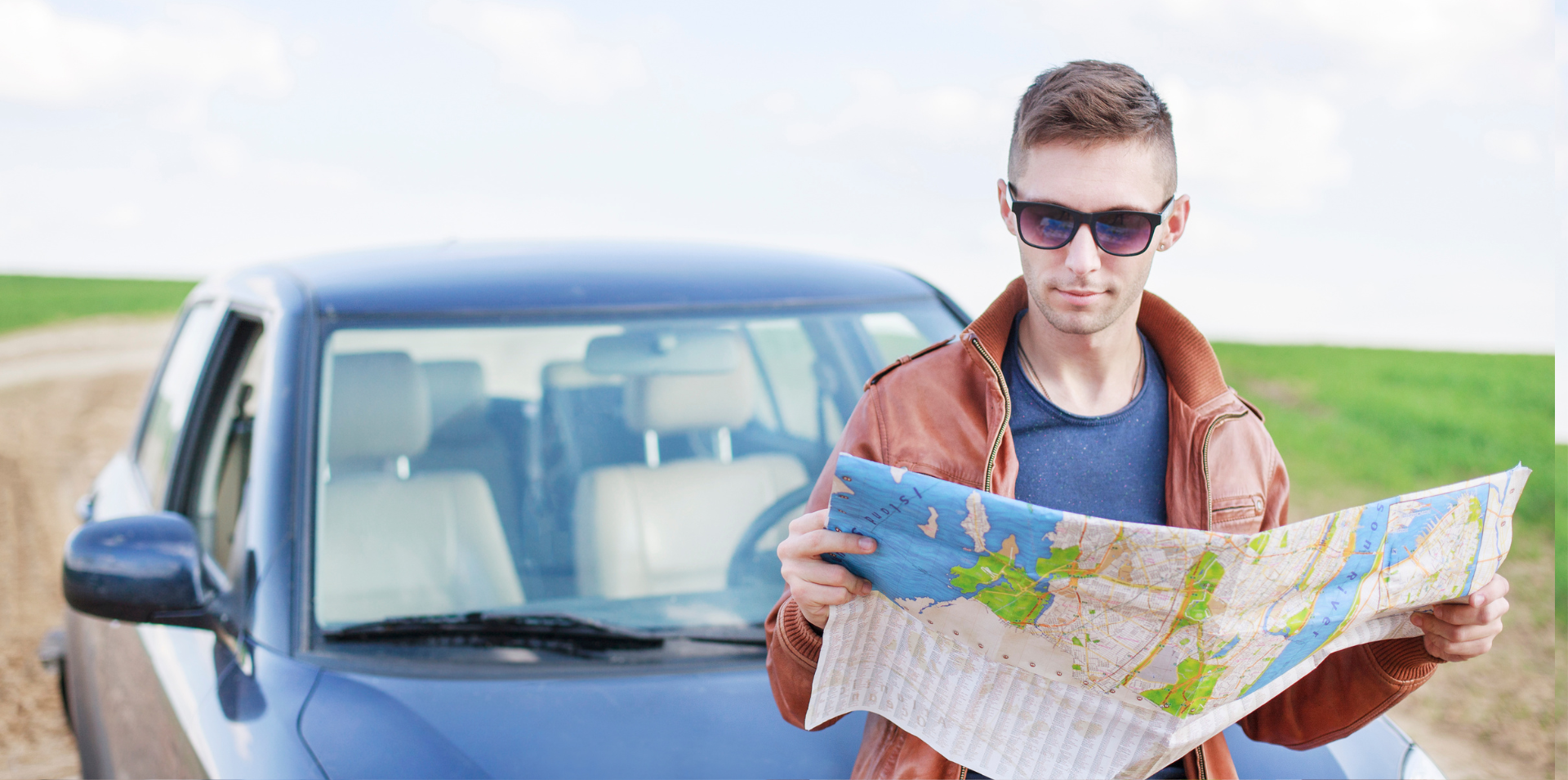 Man reading a map highlighting the need for neurodiverse leadership.